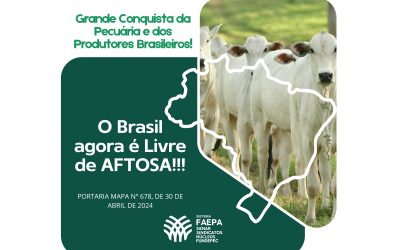 O Brasil agora é Livre de AFTOSA!!!
