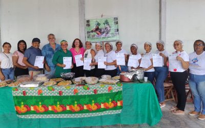 Encerramento de Cursos em Ponta de Pedras: Doces e Salgados, Manipulação de Alimentos e Confeitaria