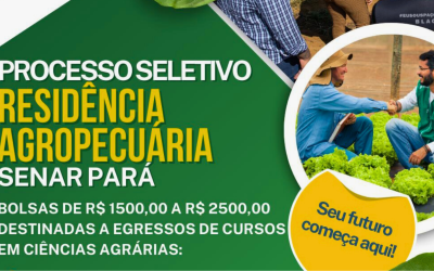 Senar abre inscrições para o Programa de Residência Agropecuária no Pará