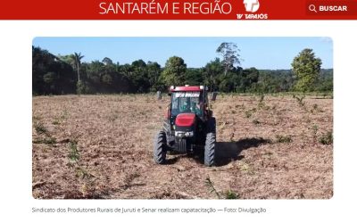 Treinamento do Senar Pará em Juruti ganha repercussão na mídia